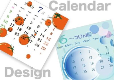 【カレンダーデザイン】Illustratorは雑誌やWebデザインで使われ、文字組みや構成に適したソフトです。季節というテーマに合わせたカレンダーをデザインします。