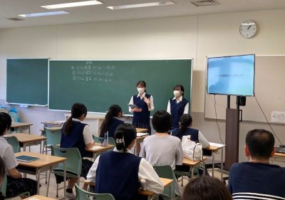 2年生が実際の様子を語ってくれました